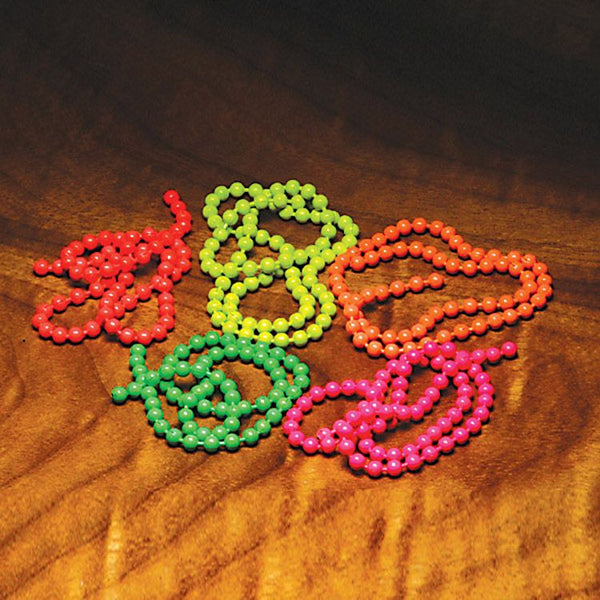 Hareline Flurorescent Bead Chain Chagrin River Outfitters