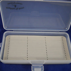 CRO Clear Poly Fly Box with Slot Foam Gray Liner