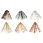 Set of six MFC Micro-Barred Fibbets samples on a white background