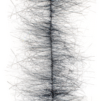 Black MFC Sparkle Minnow Body Brush on a white background