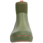 Green rubber Simms MEN's Challenger 7" Deck Boot on a white background