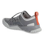 Gray Simms MEN's Pursuit Shoe Riffle shoe with orange accent on a white background