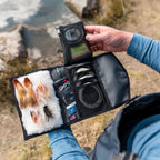 Fishing lure Yakoda STS Stash with Umpqua branding held by a person outdoors.