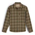 Plaid Simms MEN's Coldweather Shacket w/CRO Logo with button details on a white background