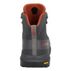 Gray and orange 
Simms M's Flyweight® Wading Boot - Vibram with 'Simms' branding on a white background