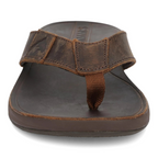Brown Simms MEN's Bimini Flip with a strap on a white background