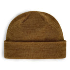 Brown knit Simms Windstopper Beanie on a white background