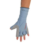 Gray  
Simms Solarflex Guide Glove with branding on a white background