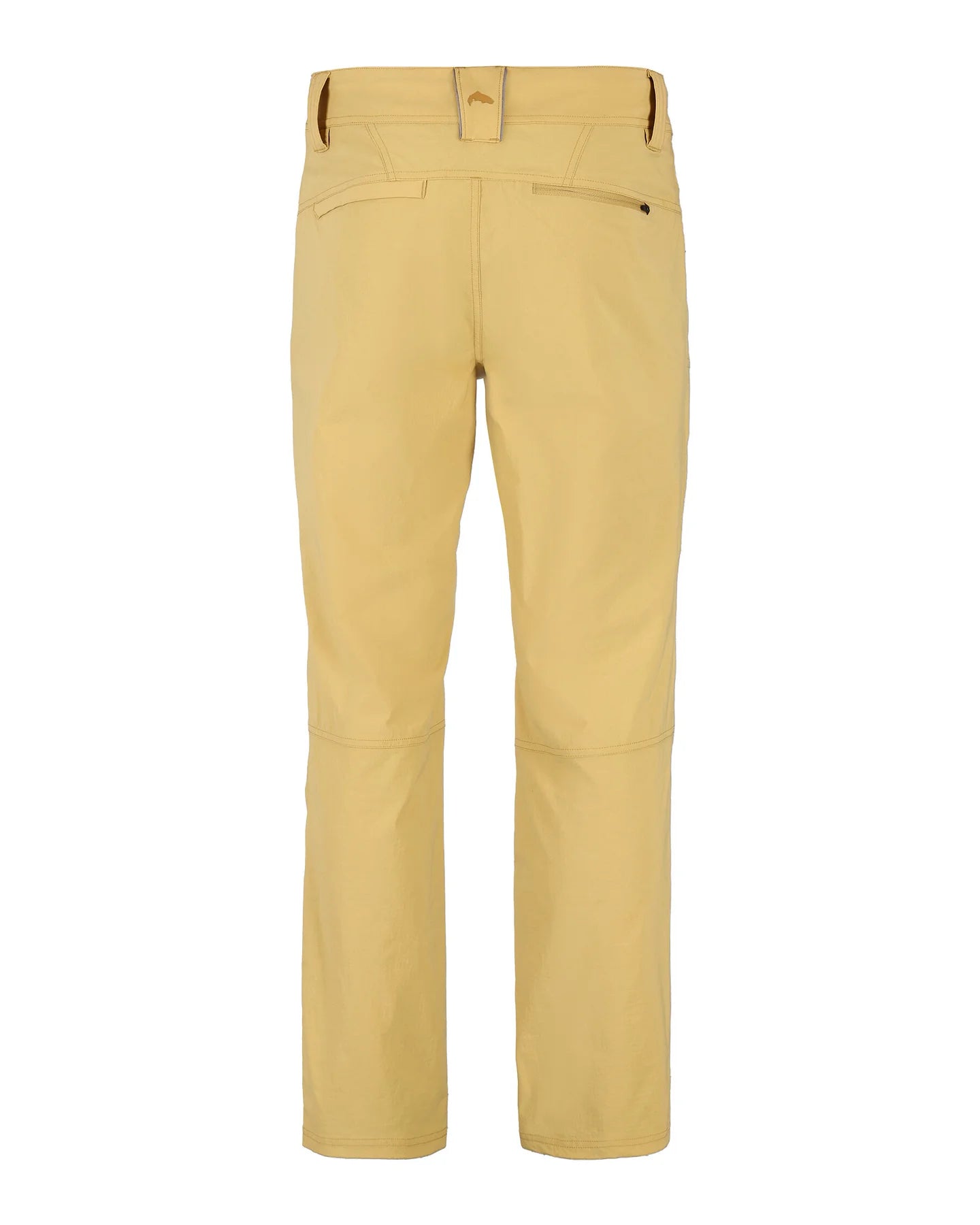 Simms Guide Beige pants with a brand logo on a white background