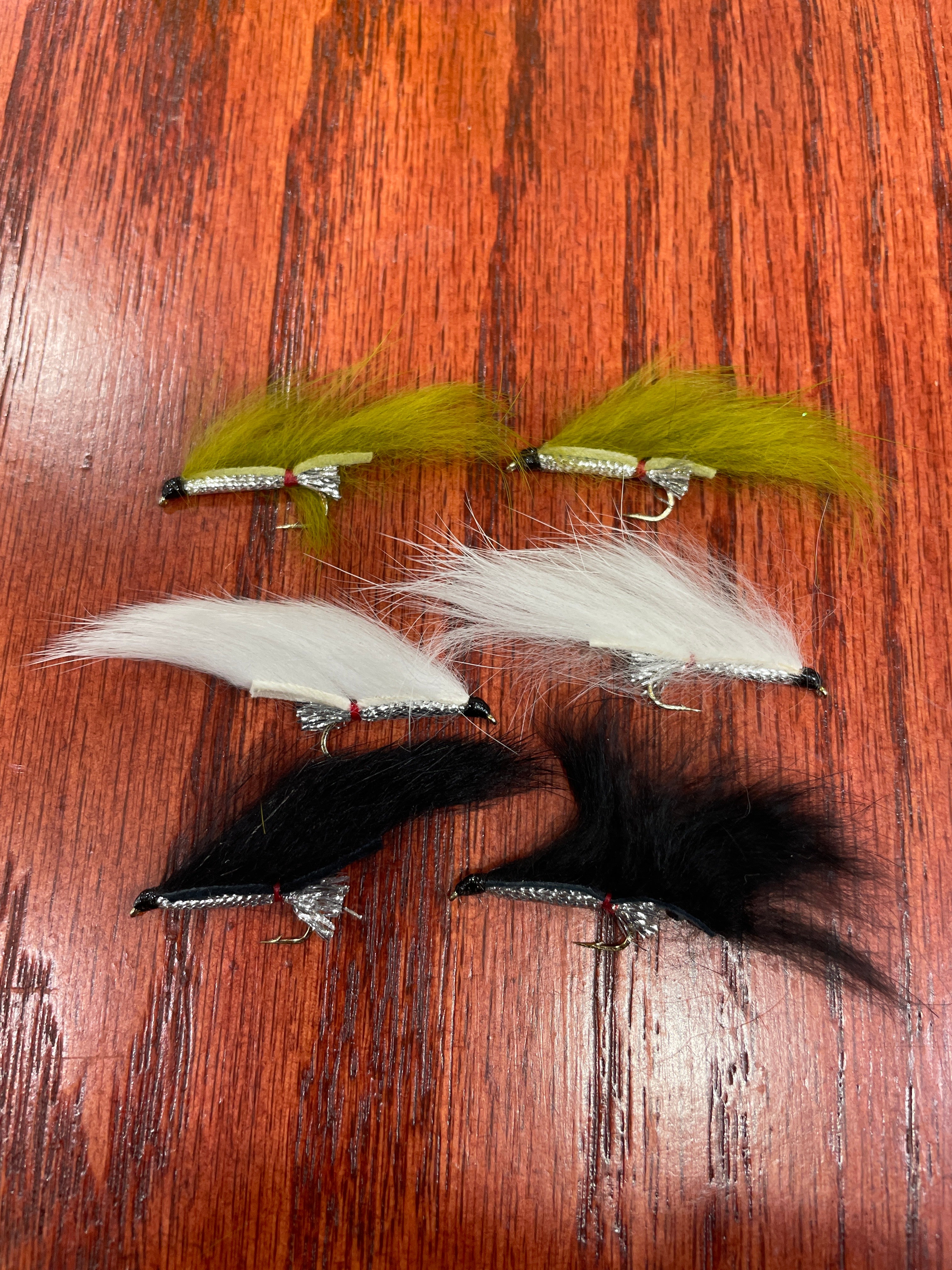White Death Zonker Fly - 6 Pack
