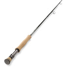 Orvis Clearwater Fly Rod Outfit with a rod, reel, line, and backing, displayed next to a gray rod tube.