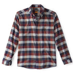 Plaid Orvis MEN's Flat Creek Tech Flannel Shirt with a visible brand logo on a white background