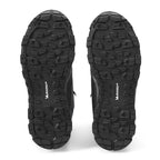 Black Orvis MEN'S Ultralight Boots - Rubber Soles with tread pattern on a white background