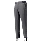 A pair of fleece-lined Orvis Men's PRO HD Underwader Pants in gray color, designed for fishing during late fall and winter.