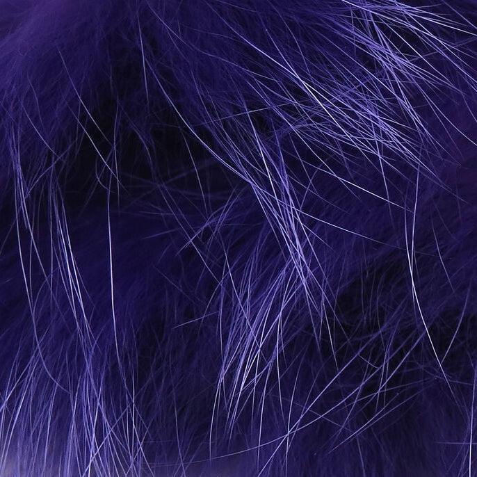 Close-up of purple Hareline Arctic Fox Zonker Strips