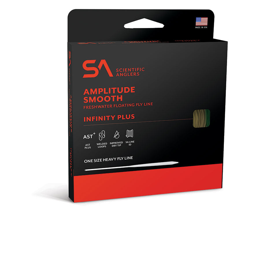 Scientific Anglers fly line packaging on a white background