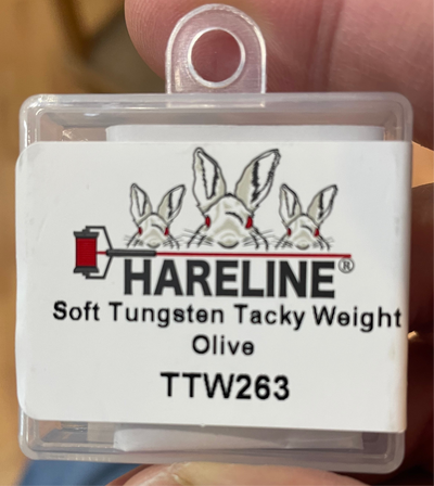 Hareline Soft Tungsten Tacky Weight