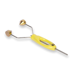Yellow and gold Loon Ergo All Purpose Bobbin on a white background