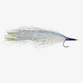 Fishing RIO NeedlyHoo with a white body and blue head on a white background
