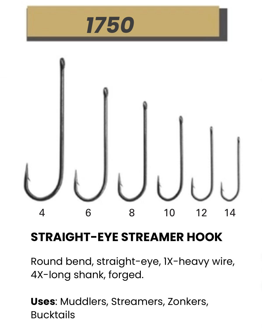Daiichi 1750 4X-Long Streamer Hook