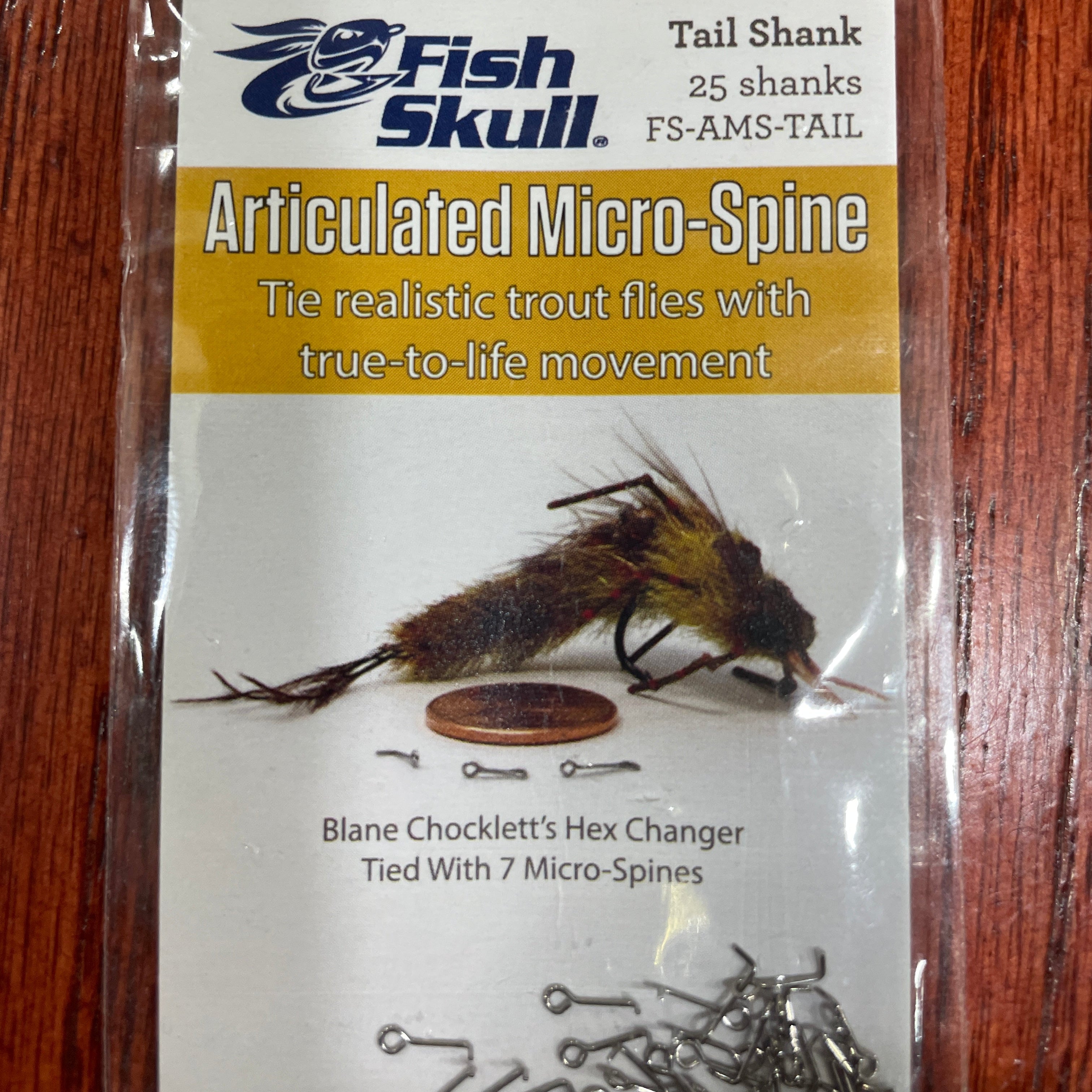 Fish-Skull Articulated Micro-Spine Tail Shank