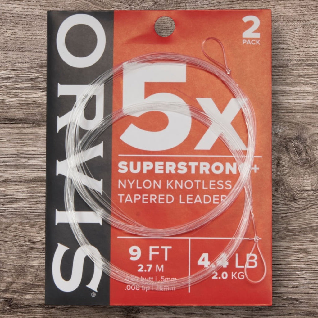 Orvis SuperStrong+ Plus Nylon Tapered Leader (2 Pack) - New Packaging
