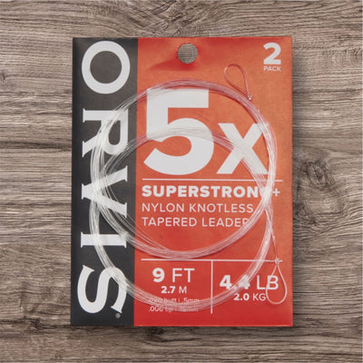 Orvis SuperStrong+ Plus Nylon Tapered Leader (2 Pack) - New Packaging