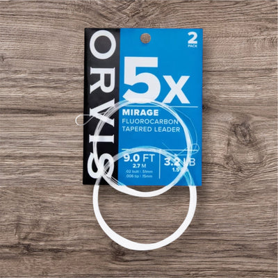 Orvis Mirage Fluorocarbon Knotless Tapered Leader (2 Pack) - New Packaging