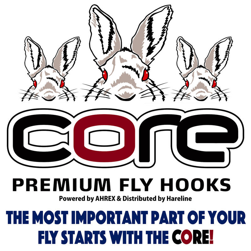 Core C2461 Long-Shank Black Aberdeen Hook - Black Nickel
