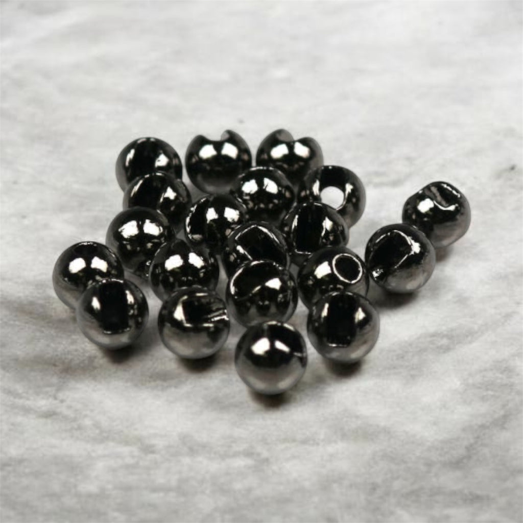 Black Hareline Slotted Tungsten Beads
