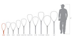 Set of fishing nets shapes with a scale indicator showing a person's height.