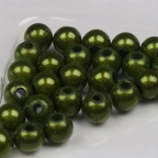 Green Hareline 3D Beads on a white background