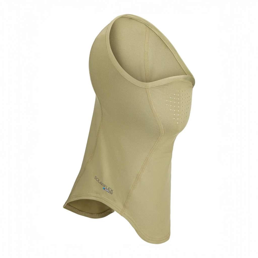 Beige Simms Sungaiter with a brand logo on a white background