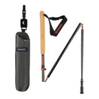Simms Pro wading staff with holster, cork handle, black reel, and Simms branded components on a white background