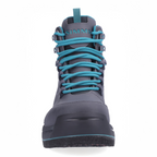 Simms Simms WOMEN's Freestone Wading Boot - Felt Soles boot with teal laces on a white background