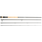 Scott Sector fly Fishing rod with four pieces on a white background