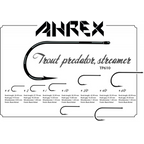 Ahrex Trout Predator Streamer hook diagram with measurements on a white background