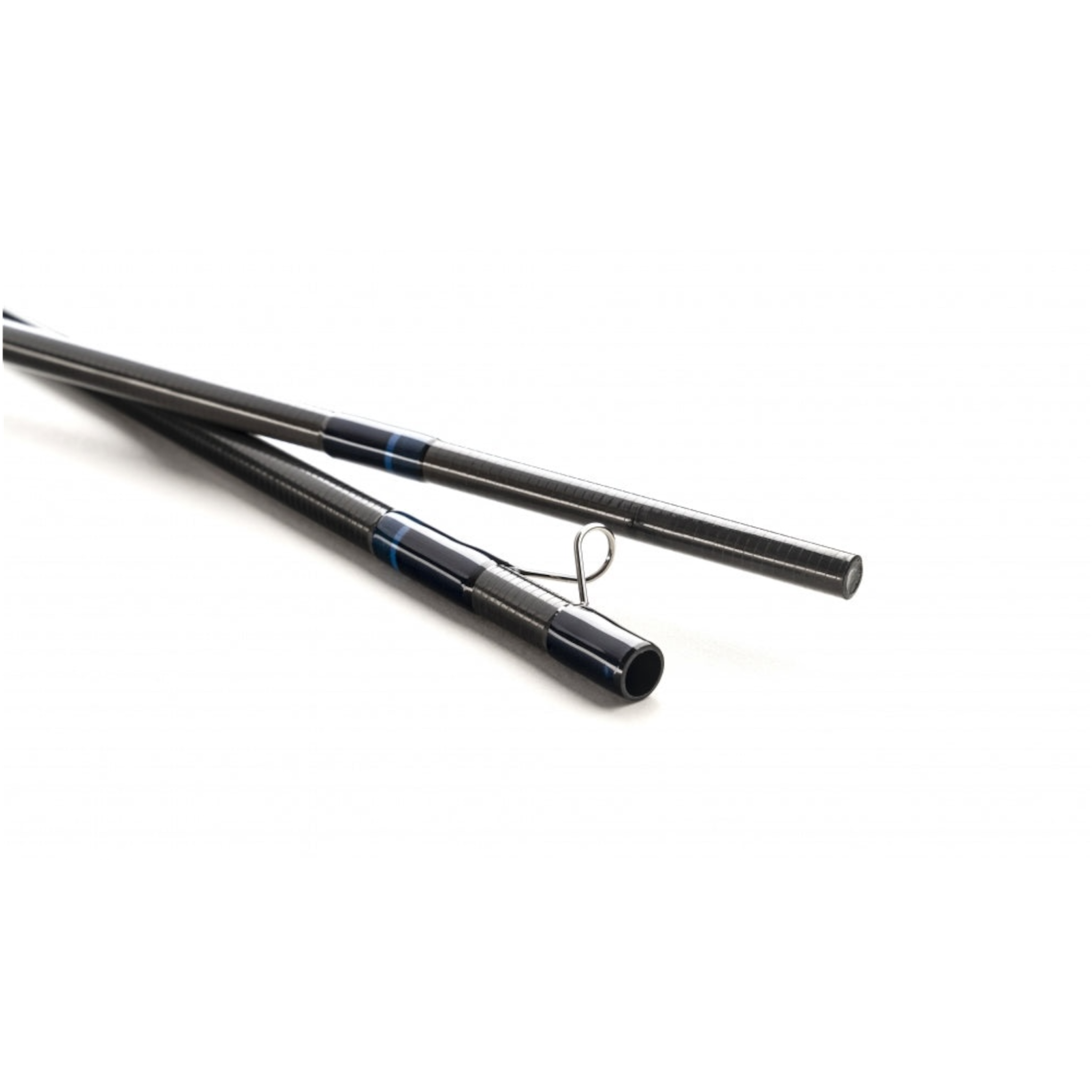 Scott wave fly fishing rod sections on a white background