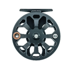 Black Ross Cimarron fly fishing reel front view on a white background