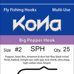 Kona Standard Popper (SPH) Hooks