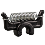 A black PEAK Material Clip with a straight coil design