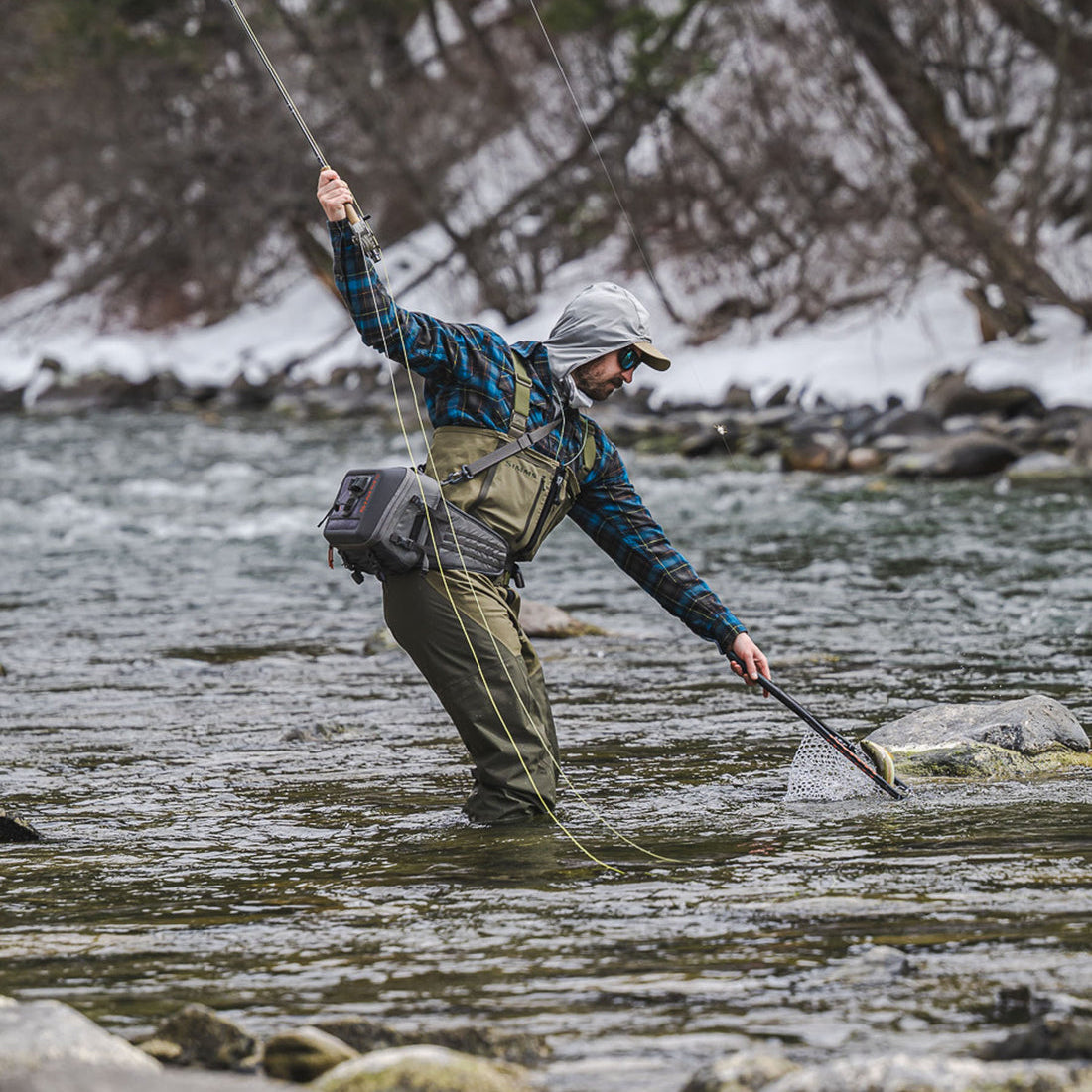 Simms M's Freestone Z Bootfoot Waders - Rubber Sole