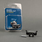 A black PEAK Material Clip with packaging