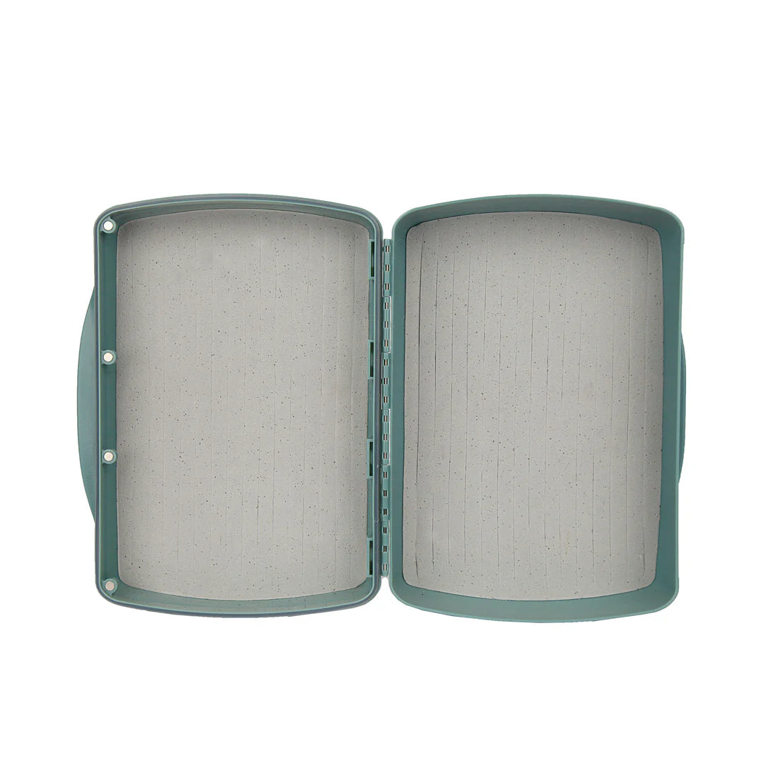Open Fishpond Tacky Pescador Fly Box - XL- Dynamic Foam with two gray filters inside on a white background