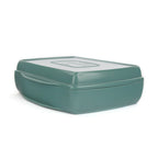 Green Fishpond Tacky Pescador Fly Box - XL- Dynamic Foam with a lid on a white background