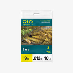 RIO Bass Leader 9ft - Single and 3 pack