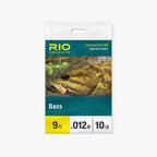 Rio Products Bass fishing leader packaging with a fish image on a white background