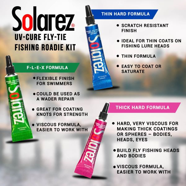 Solarez Uv-Cure Fly-Tie Resin Roadie Kit