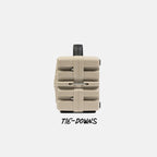 Tan Turtlebox Cub speaker with black tie-downs on a white background.