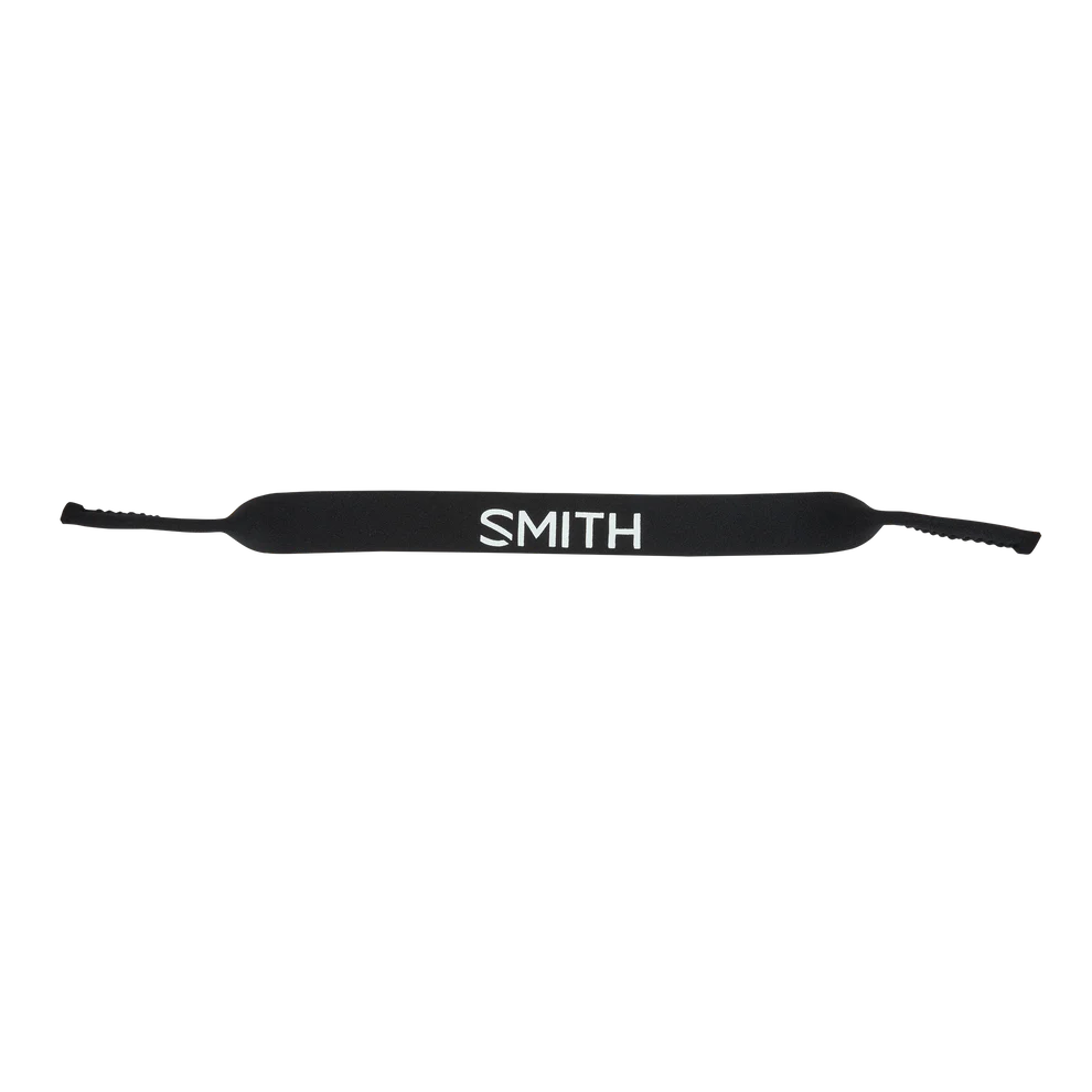 A black adjustable strap with textured ends and the name 'SMITH' printed in white capital letters in the center, shown against a plain white background.